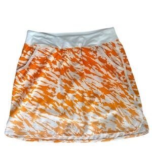 Nike Golf Tour Performance Orange and White Women's Golf Skort